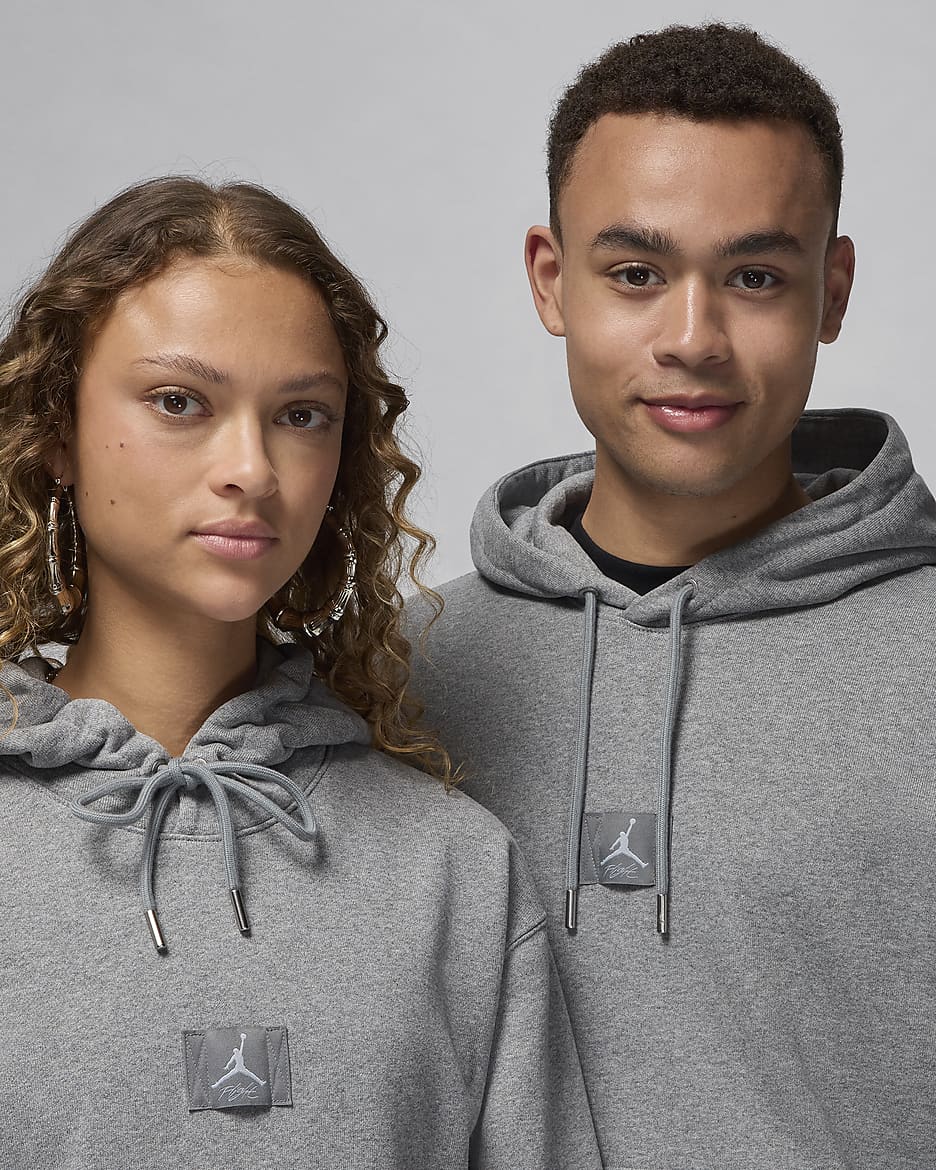 Jordan Flight Fleece Pullover Hoodie Carbon Heather